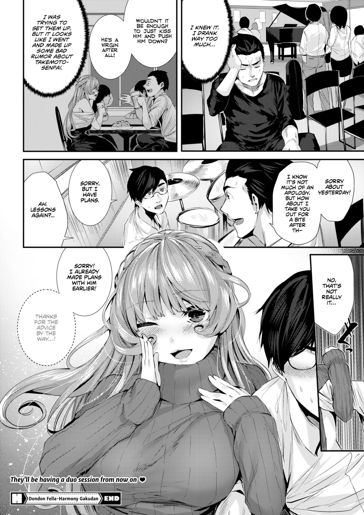 Hentai Manga Comic-Dondon Fella-Harmony Gakudan-Read-22